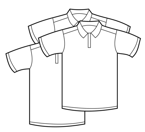 Polo T Shirts Coloring Page